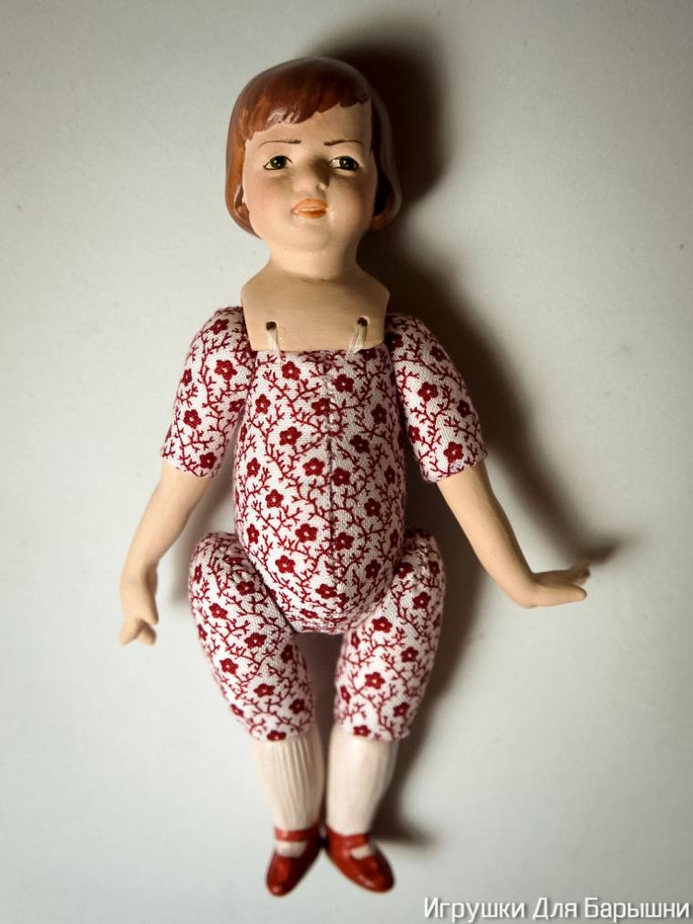 Как собрать фарфоровую куколку с текстильным телом, фото № 11