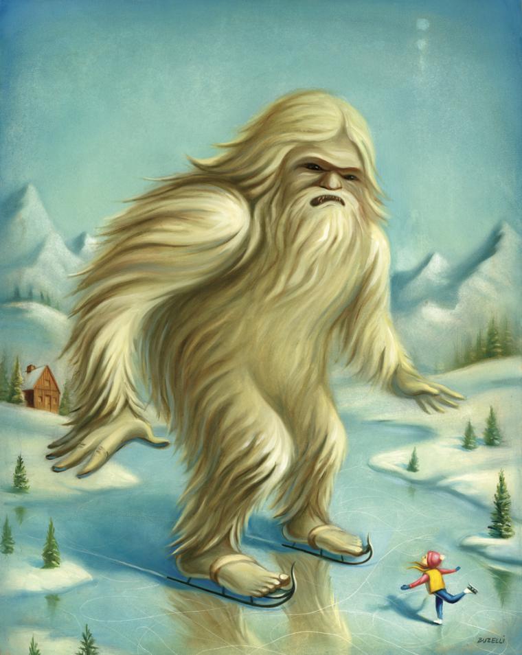 Рисунок йети для детей