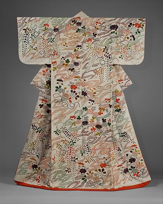 Вышивка на кимоно