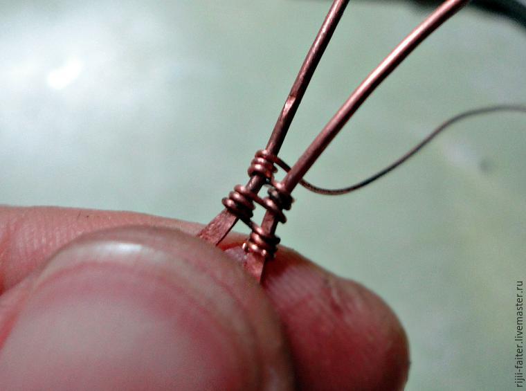 Создаем кулон «Козерог» в технике wire work, фото № 5