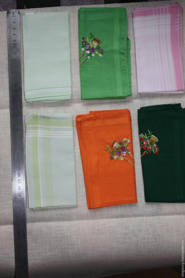 Шьем и вышиваем карман для носовых платочков, фото № 3