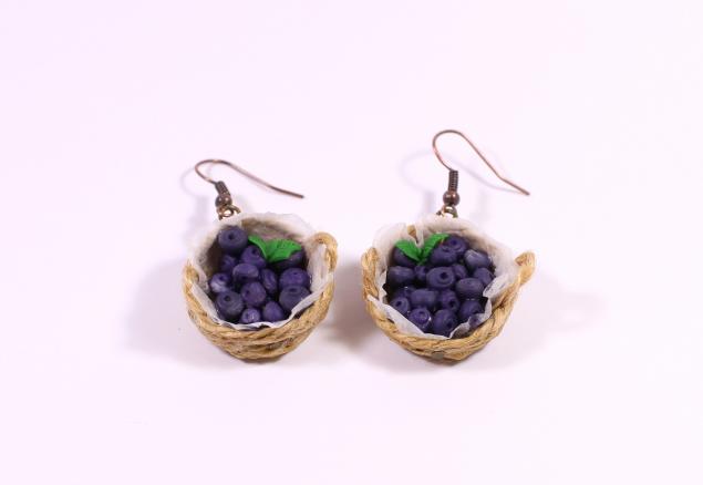 Серьги из пластики 