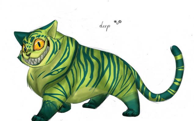 Чеширский кот в иллюстрациях художников, фото № 53