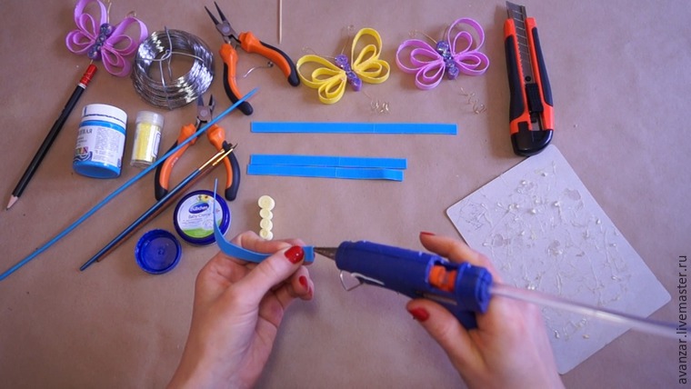 Мастерим бабочек и стрекоз из фоамирана, фото № 9