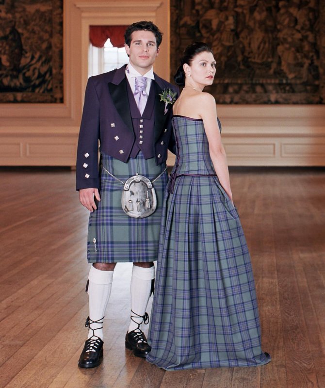 Шотландское платье