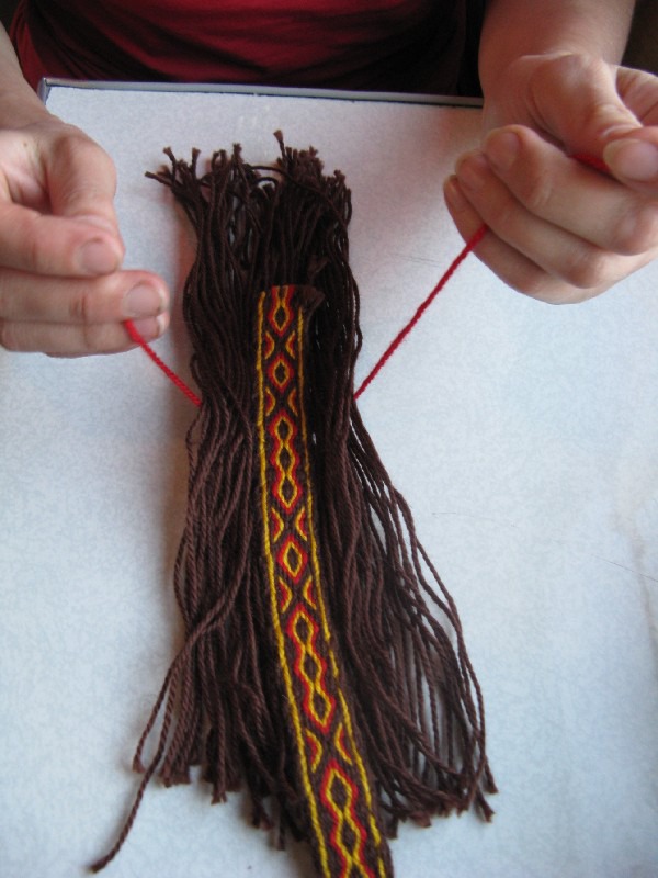 Как сделать шнур на волосах