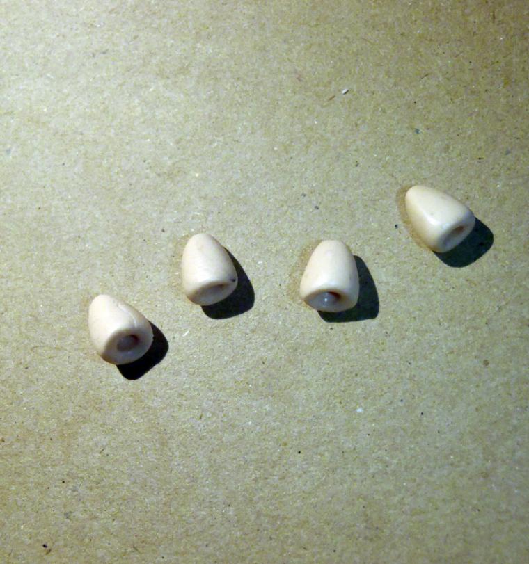 Овечка из запекаемой полимерной глины с использованием техники вязания своими руками, фото № 23