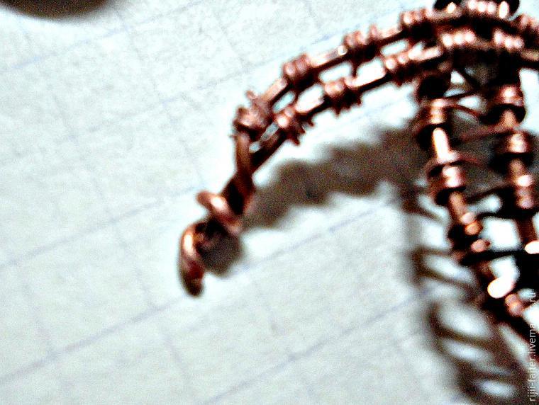 Создаем кулон «Козерог» в технике wire work, фото № 12