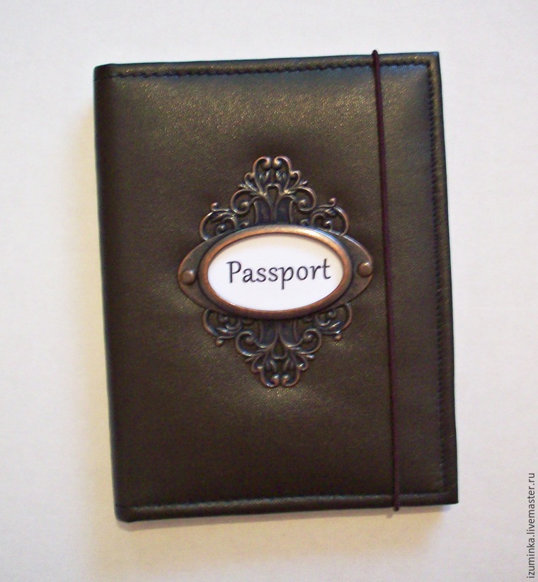 Обложка для паспорта «Узор», кожзам, полноцветный рисунок, ДПС
