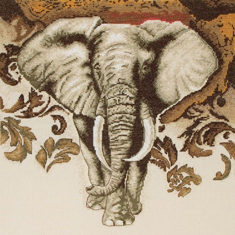 Набор для вышивки крестиком с изображением слона