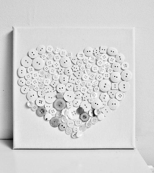 Картины из пуговиц своими руками в домашних