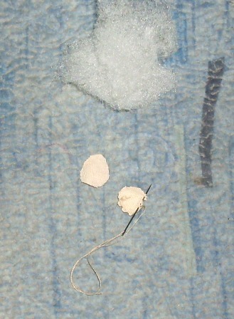 Ручная кукла, сшитая из капрона, синтепона и текстильных лоскутов, фото. № 19