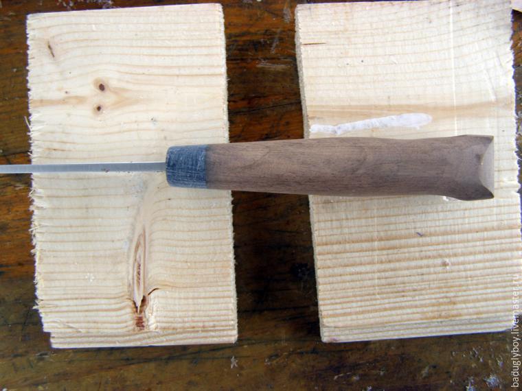 Мастерим ножны для ножа с грибком, фото № 11