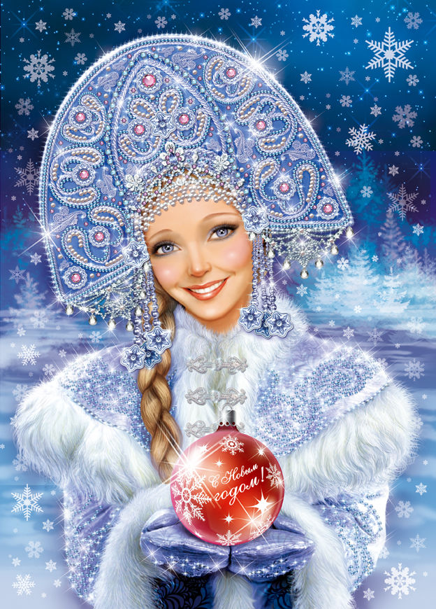 Детский карнавальный костюм Снегурочки