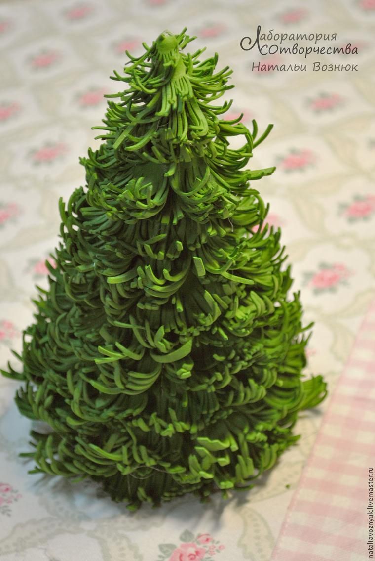 Изготовление новогодней елочки из фоамирана