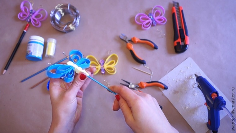 Мастерим бабочек и стрекоз из фоамирана, фото № 17