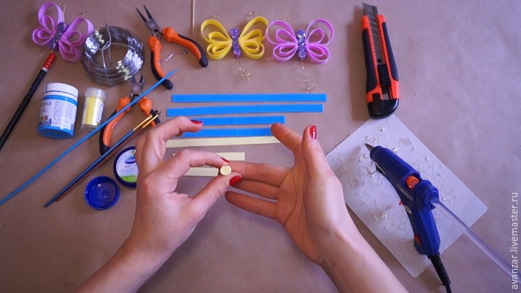 Мастерим бабочек и стрекоз из фоамирана, фото № 4