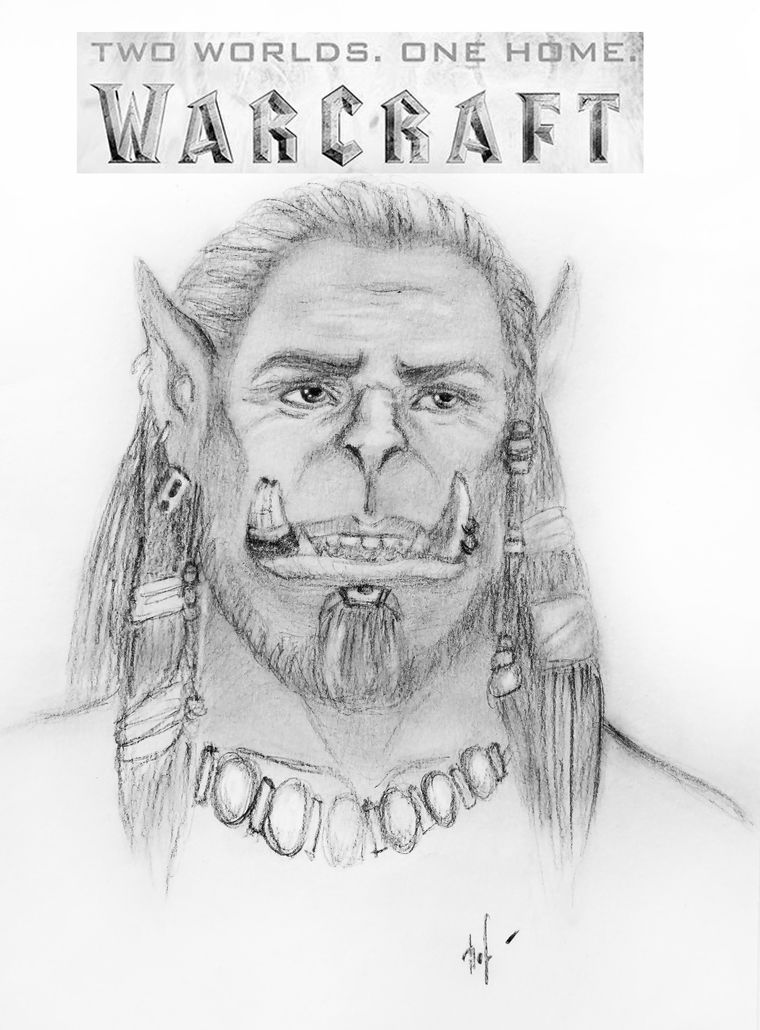 Film Varkraft Warcraft Zarisovki I Figurka Orka Iz Polimerki Zhurnal Yarmarki Masterov