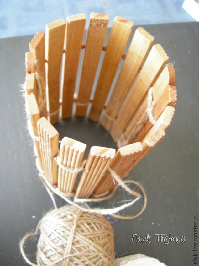 Идеи для абажуров из бамбуковых палочек