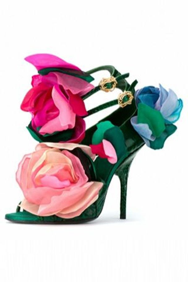 Туфли из цветов