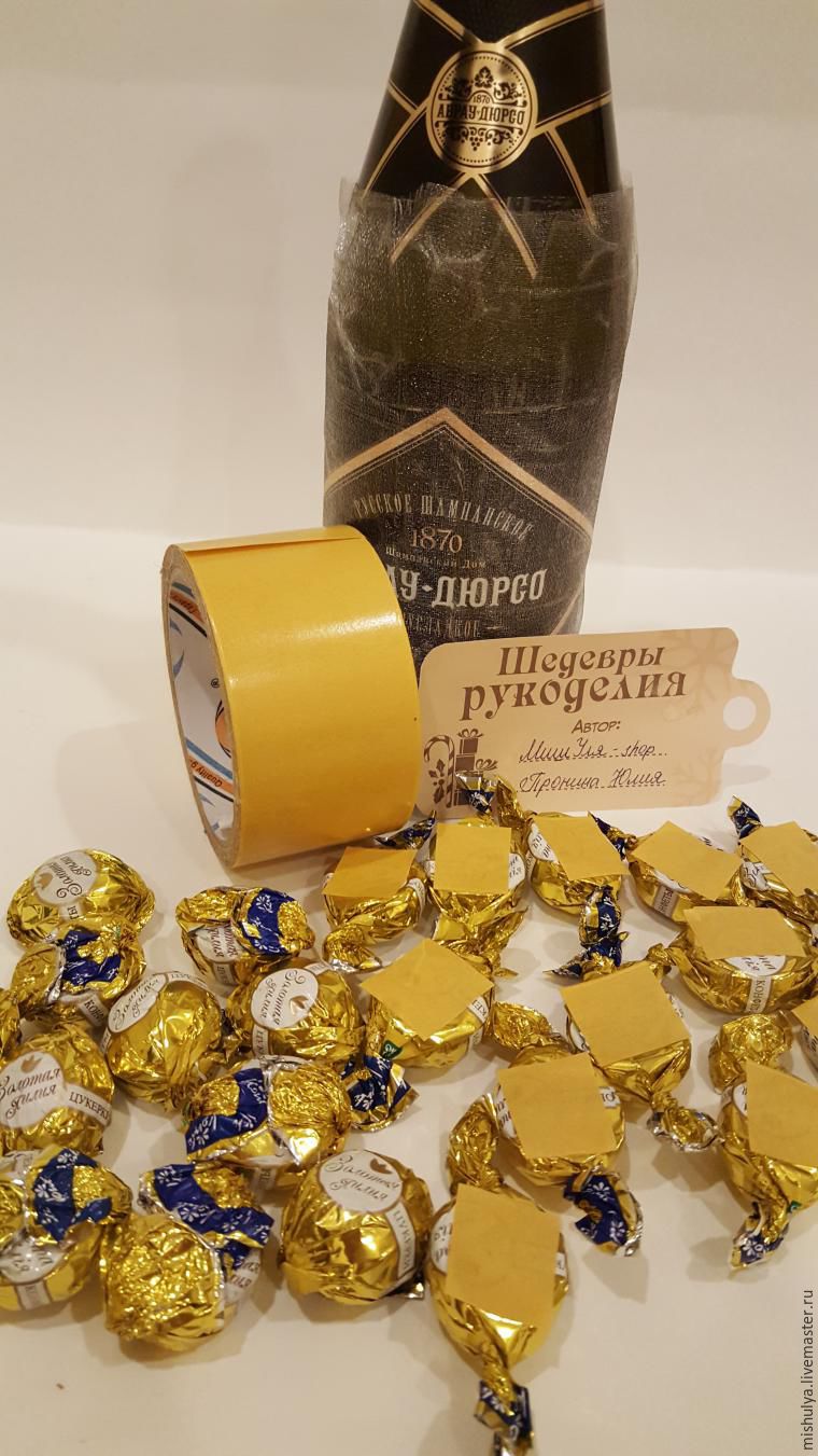 Букет из конфет золотая лилия - 66 фото