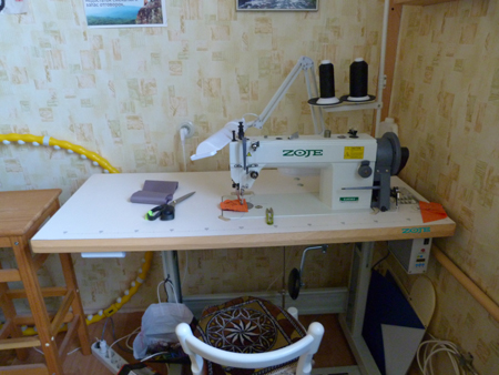Сборка стола для промышленной швейной машины jack