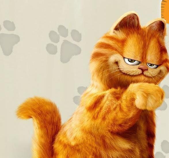 Рыжий кот из мультика