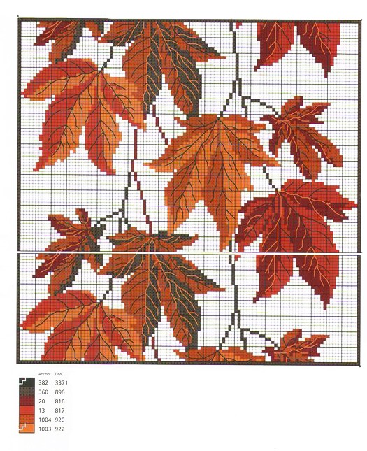 Осенние листья Набор для вышивания Luca-S B2296