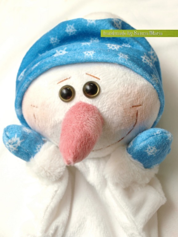 Снеговик - игрушка-перчатка - Игрушки своими руками - Страна Мам