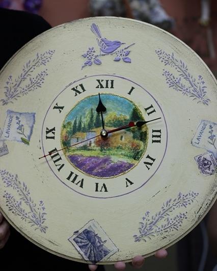 часы декупаж часы декупаж