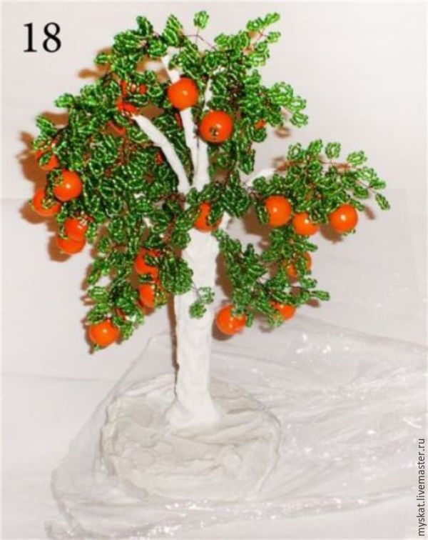Создаем топиарий с куколкой «Апельсиновое дерево»: Мастер-Классы в журнале Ярмарки Мастеров