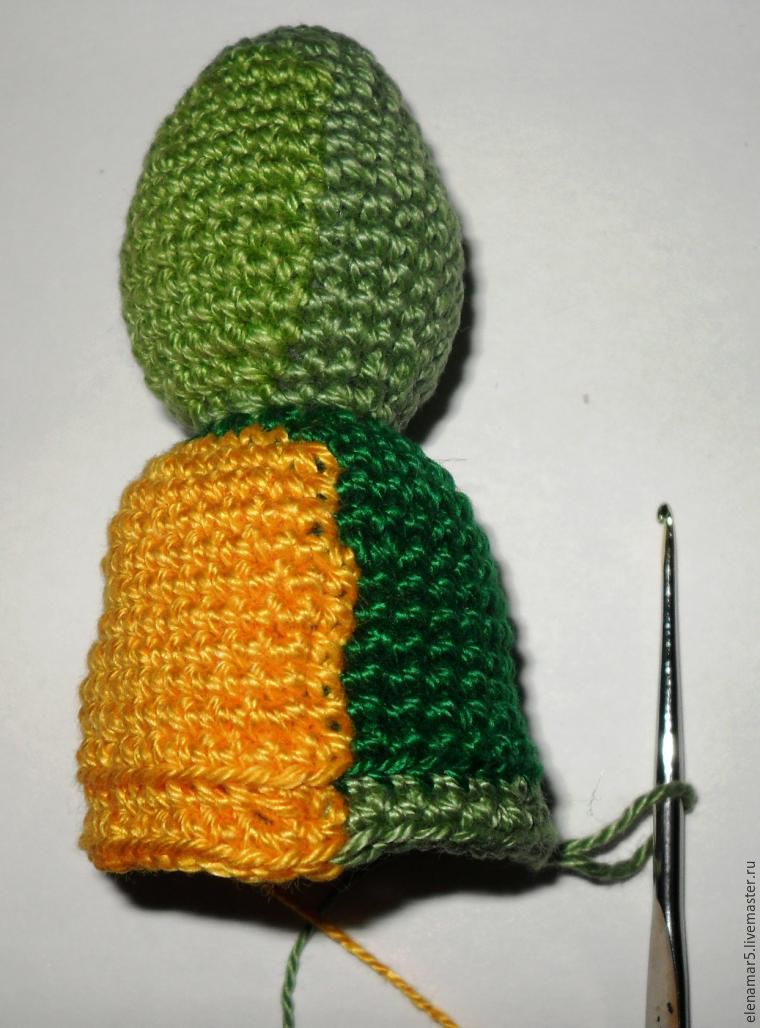Вяжем Вупсеня и Пупсеня &8212 гусениц из «Лунтика», фото № 9
