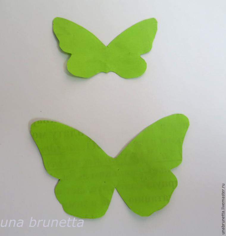 Красивая бабочка на резинке – Уроки Рукоделия