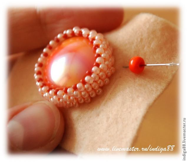 МК серьги из бисера 