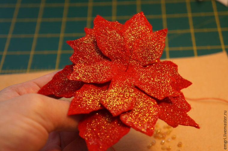 Создаем оригинальную брошку к Новому году, фото № 15