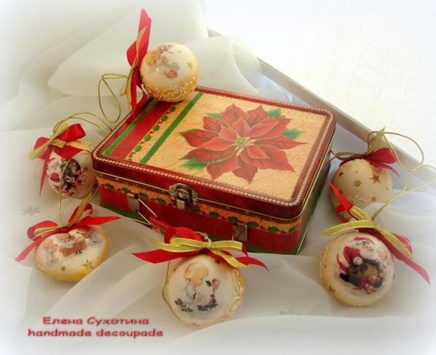 шары декупаж шары декупаж