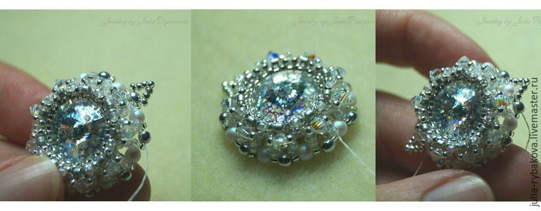 Мастер-класс свадебные серьги из бисера с кристаллами warovski «Больше, чем любовь», фото № 17